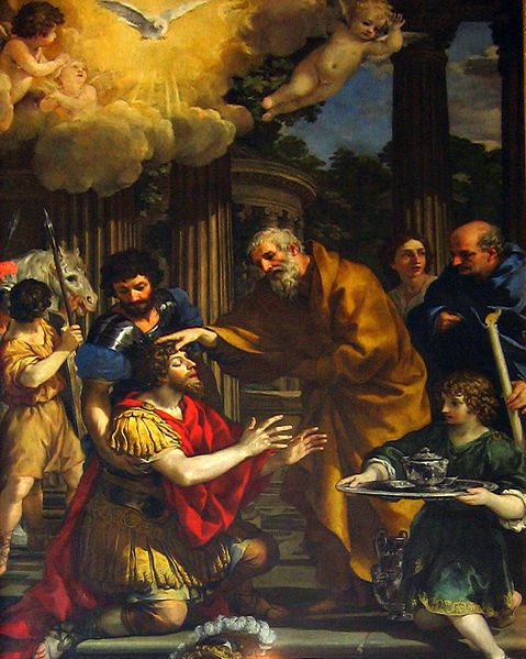 A painting (c.1631) by Pietro da Cortona - the restoring of sight to St. Paul